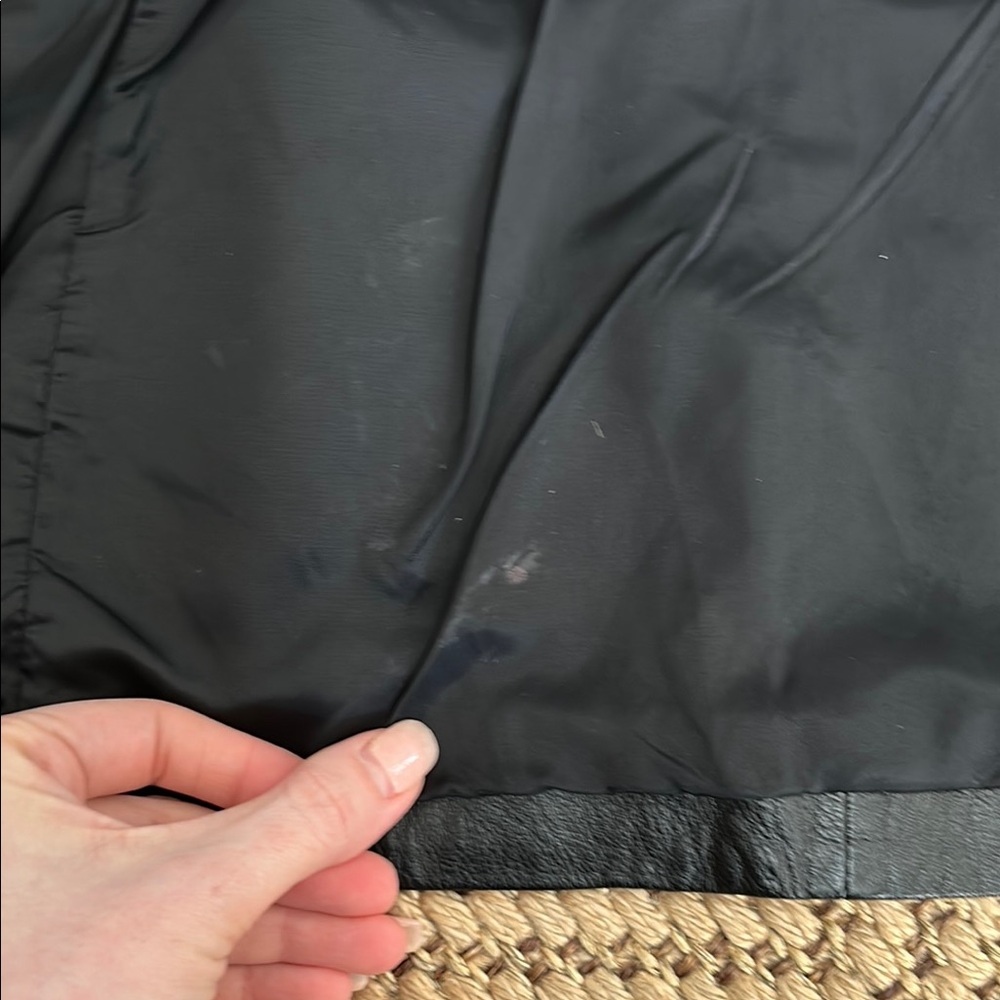 Black Leather Danier Jacket - Picture 4 of 5